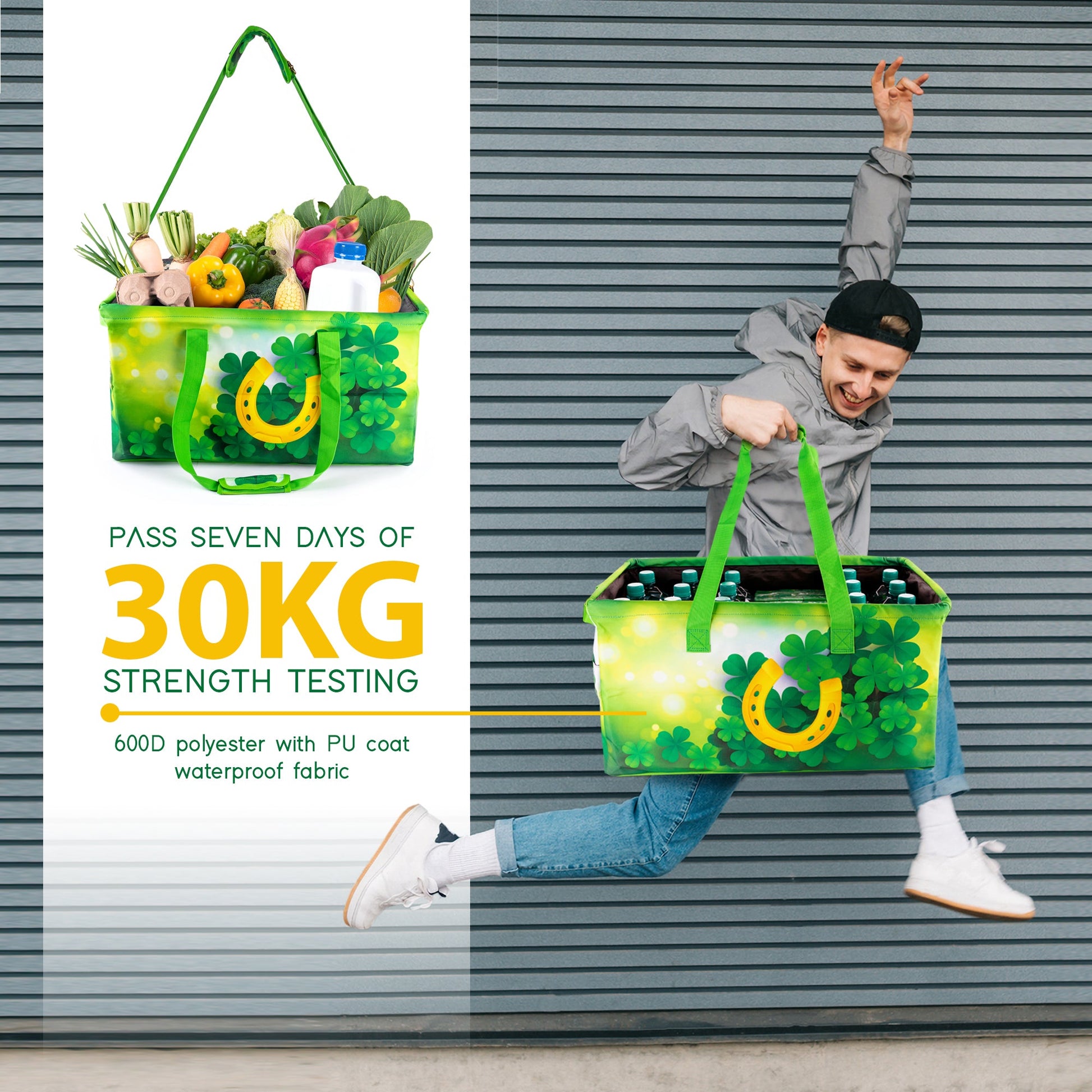 Collapsible Extra Large Utility Tote🛍🍀🧲 with Wet/Dry Separation Zippered Pocket - NicheTag NicheTag Outdoor Recreation Collapsible Extra Large Utility Tote🛍🍀🧲 with Wet/Dry Separation Zippered Pocket NicheTag Niche Tag Outdoor Recreation Collapsible Extra Large Utility Tote🛍🍀🧲 with Wet/Dry Separation Zippered Pocket