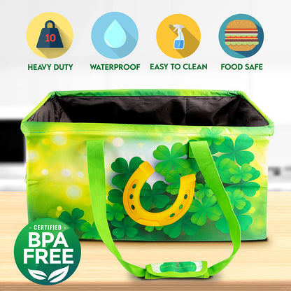 Collapsible Extra Large Utility Tote🛍🍀🧲 with Wet/Dry Separation Zippered Pocket - NicheTag NicheTag Outdoor Recreation Collapsible Extra Large Utility Tote🛍🍀🧲 with Wet/Dry Separation Zippered Pocket NicheTag Niche Tag Outdoor Recreation Collapsible Extra Large Utility Tote🛍🍀🧲 with Wet/Dry Separation Zippered Pocket