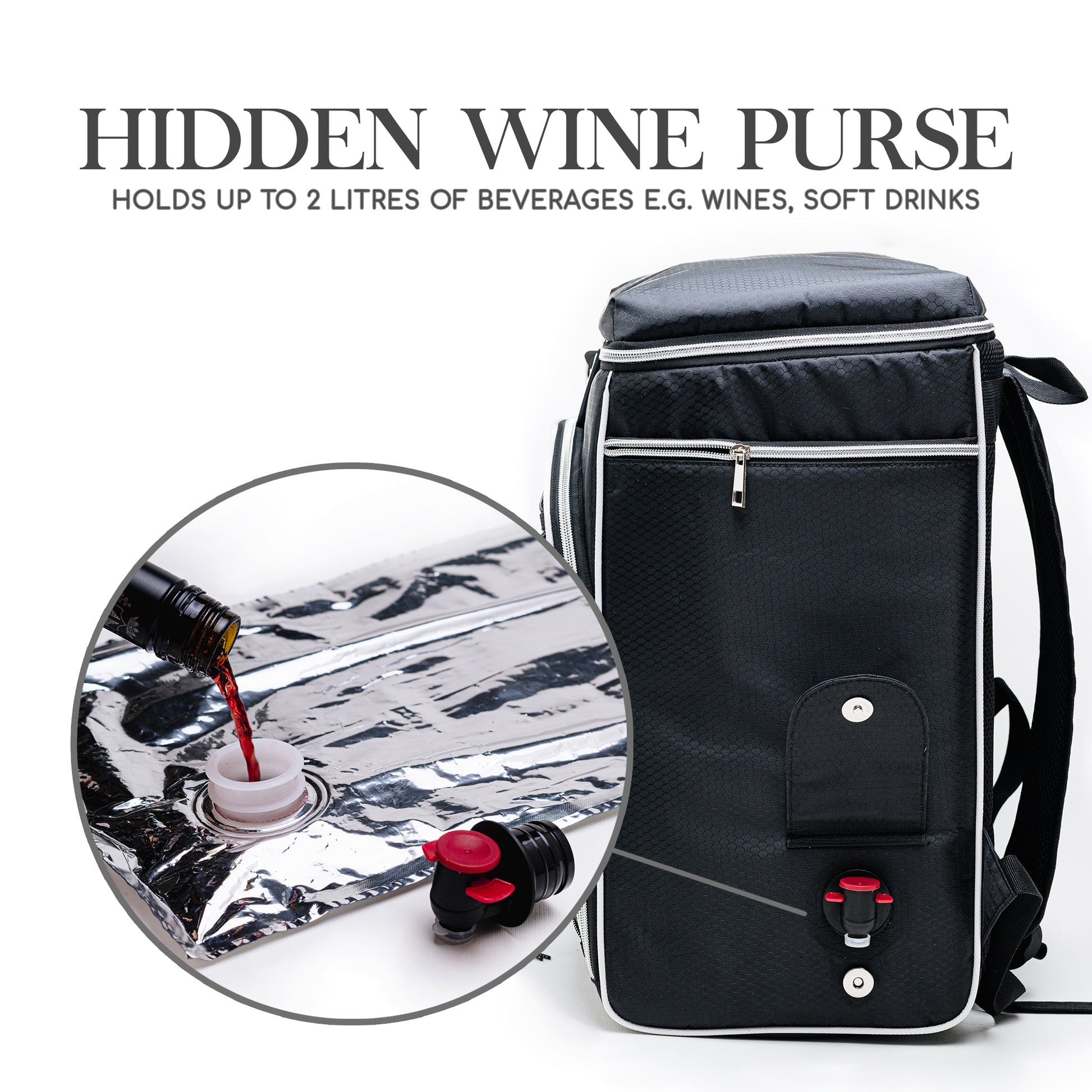Insulated Cooler Backpack with Wine Purse🎒🍷🍾 - NicheTag NicheTag Outdoor Recreation Insulated Cooler Backpack with Wine Purse🎒🍷🍾 NicheTag Niche Tag Outdoor Recreation Insulated Cooler Backpack with Wine Purse🎒🍷🍾